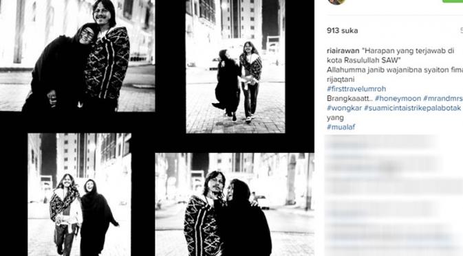 Ria Irawan dan suami bahagia doanya terkabul (Foto: Instagram)
