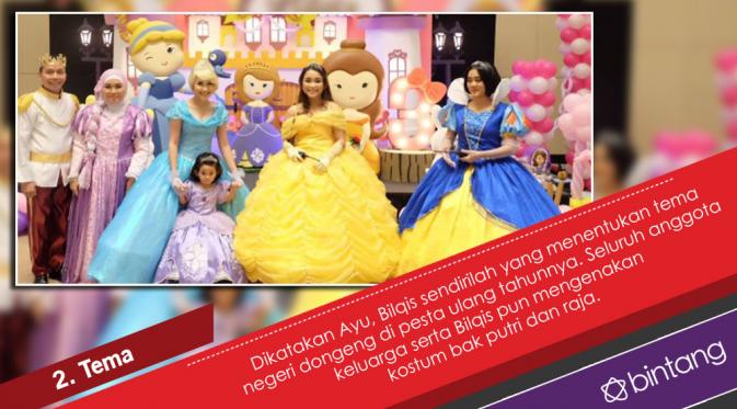 Ayu Ting Ting Jadi Cinderella di Pesta Ulang Tahun Bilqis. (Foto: Instagram/@ayutingting92, Desain: Nurman Abdul Hakim/Bintang.com)