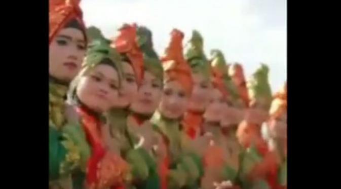 Tarian asal Aceh, Tari Saman yang muncul di video 
