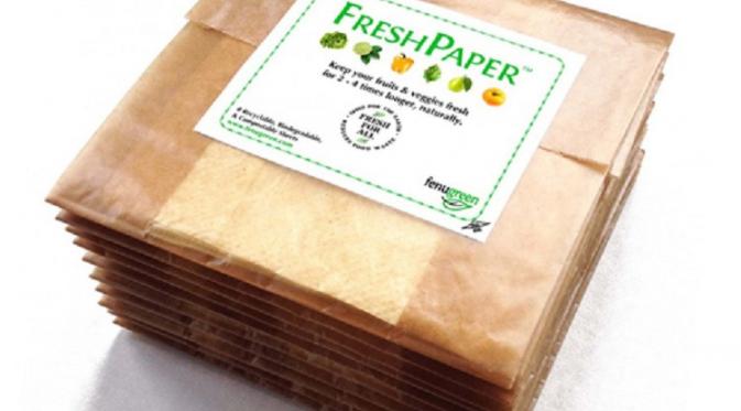 Freshpaper, digunakan untuk menghambat pembusukan buah ataupun sayuran | foto : washington post