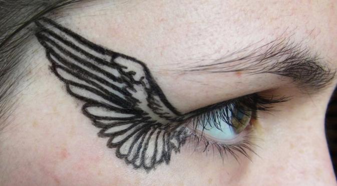 Literally winged eyeliner. (Via: eskimogeorge.devianart.com)