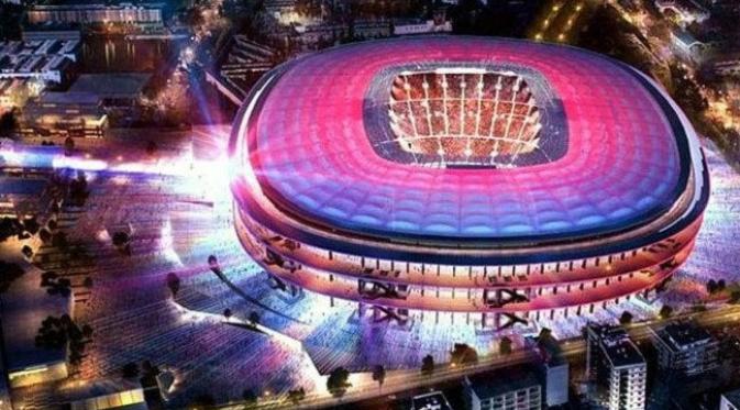 Desain baru Camp Nou. (Telegraph)