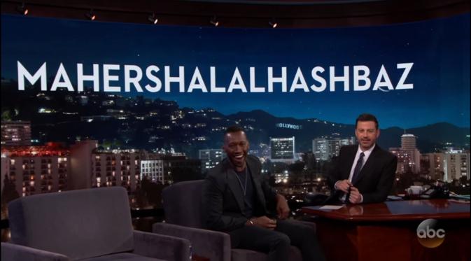 Mahershala Ali di Jimmy Kimmel Live! (Youtube)