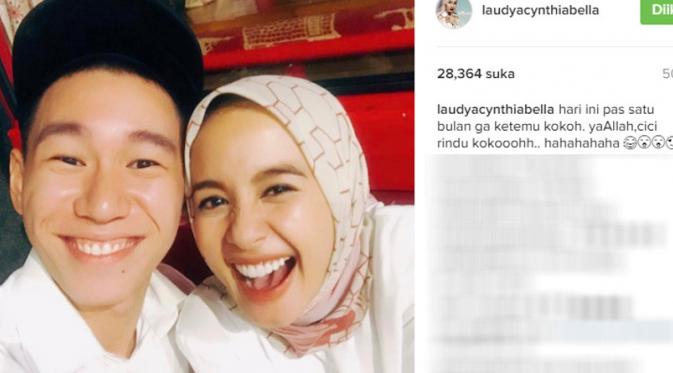 Laudya Cynthia Bella diingatkan netizen untuk tidak dekat dengan laki-laki yang bukan muhrim (Foto: Instagram)