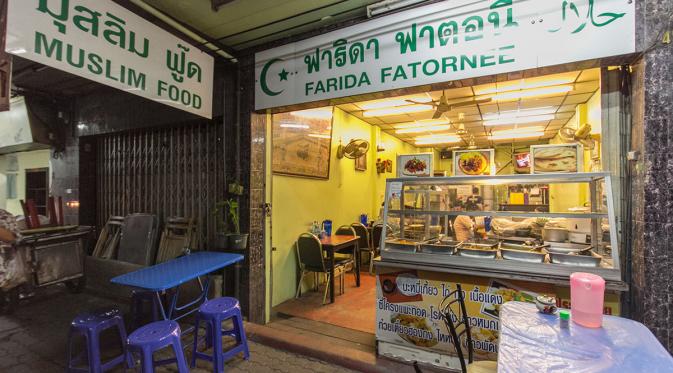 Farida Fatornee jadi restoran halal paling terkenal di Bangkok (sumber: muslimglobetrotters)