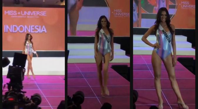 Penampilan Kezia Warouw dalam Swimsuit Presentation pada Miss Universe 2016 pada Senin (17/1/2017) (foto: youtube/seng12900)