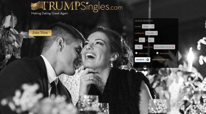 Situs kencan Donald Trump, TrumpSingles.com. (New York Post)