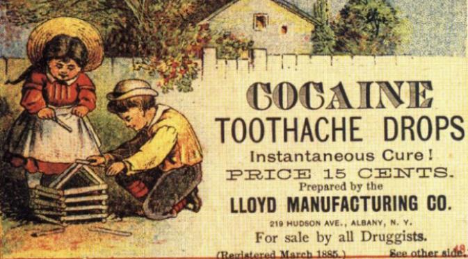 Ada suatu masa ketika kokain diresepkan sebagai obat pereda sakit gigi bagi anak-anak. (Sumber The Vintage News)