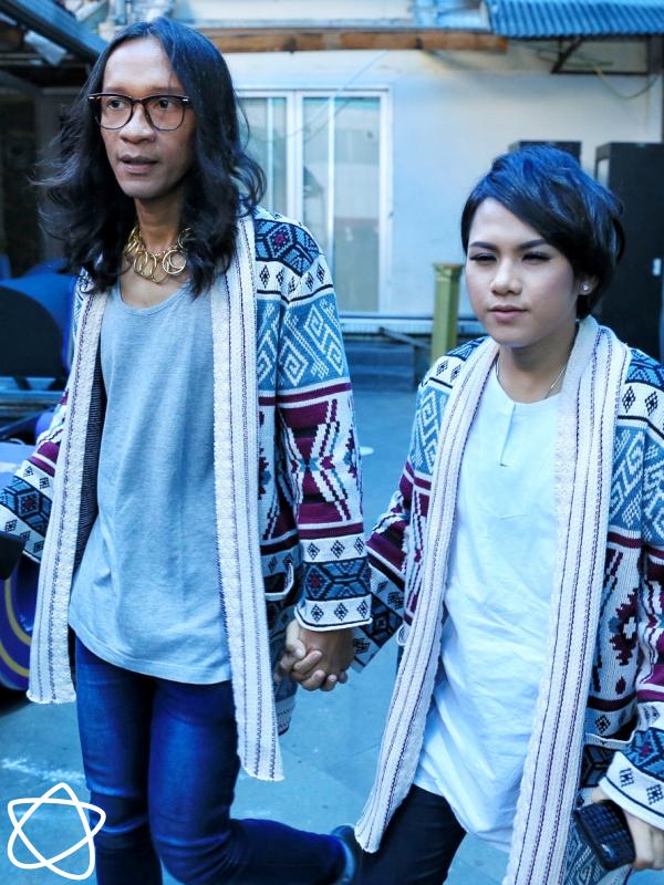 Aming dan Evelyn Nada Anjani. (Adrian Putra/Bintang.com)