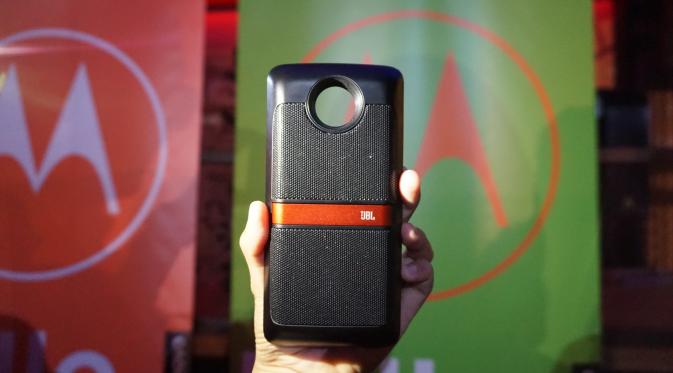 Speaker Mods JBL untuk smartphone modular terbaru Lenovo (Liputan6.com/ Agustin Setyo W)