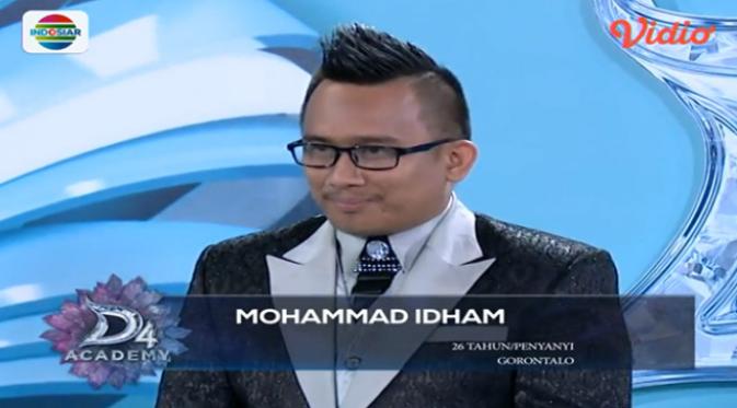 Mohammad Idham, 26 tahun, penyanyi asal Gorontalo yang lolos audisi Dangdut Academy 4.