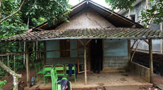 Rumah Sulami, gadis penderita kelumpuhan warga Dukuh Selorejo Wetan, Mojokerjo, Kedawung, Sragen, Jateng. (Liputan6.com/Fajar Abrori)‎