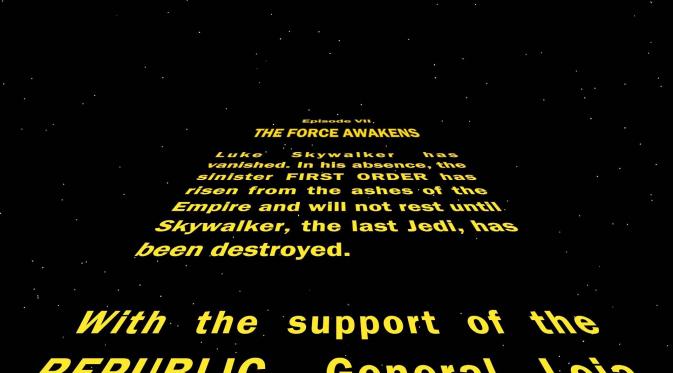 Star Wars: The Force Awakens. (Disney / LucasFilm)
