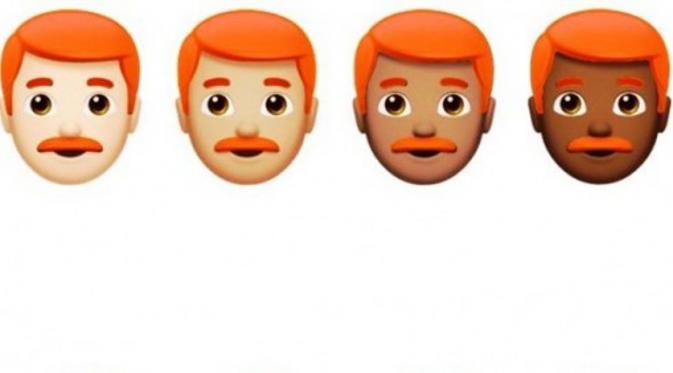 Emoji si rambut merah. (via: emojipedia.org)
