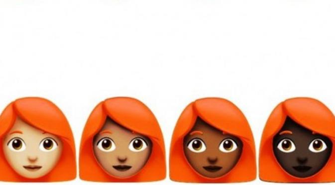 Emoji si rambut merah. (via: emojipedia.org)