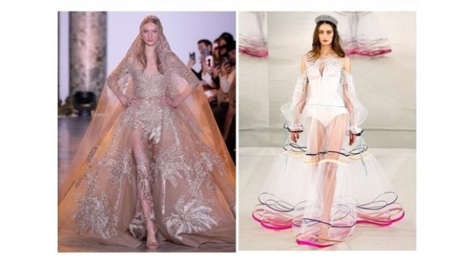 Masih mencari model gaun pengantin yang tepat? Simak tren terbaru dari couture fashion week berikut ini