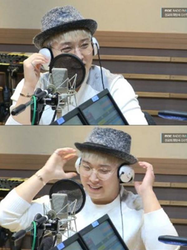 Sungmin Super Junior saat tampil di MBC FM4U.