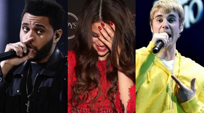 Fans menilai Selena Gomez tak cocok dengan The Weeknd dan kembali pada Justin Bieber. (AFP/Bintang.com)