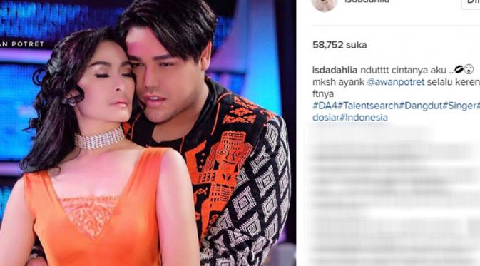 Iis Dahlia berpelukan mesra dengan Ivan Gunawan (Foto: Instagram)