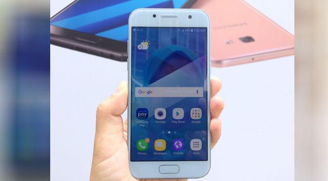 Samsung Galaxy A3. (Liputan6.com/ Andina Librianty)