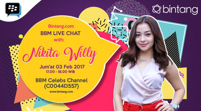 Nikita Willy meluangkan waktu untuk berkomunikasi dengan penggemar. (Dado/Adrian Putra/Bintang.com)