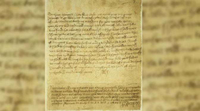 Surat Raja Henry VIII kepada Anne Boleyn (ranah publik)