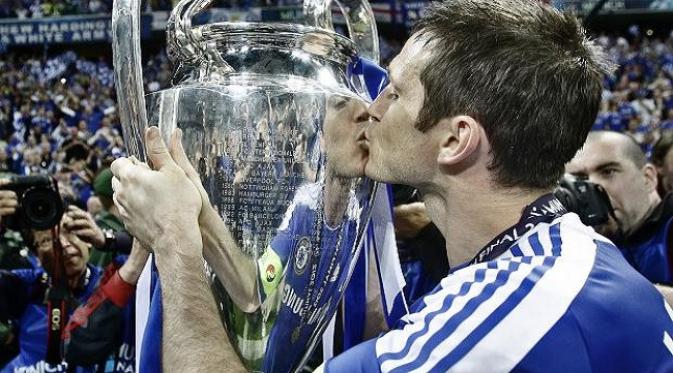 Frank Lampard mengantarkan Chelsea menjadi juara Liga Champions pada tahun 2012. (doc. Chelsea)