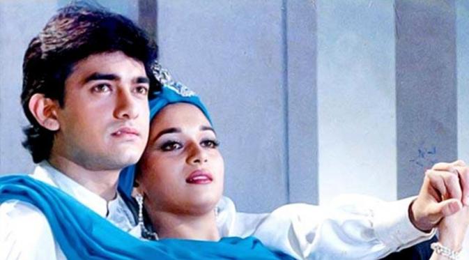 Aamir Khan di film Dil (1990). (via Desimartini.com)