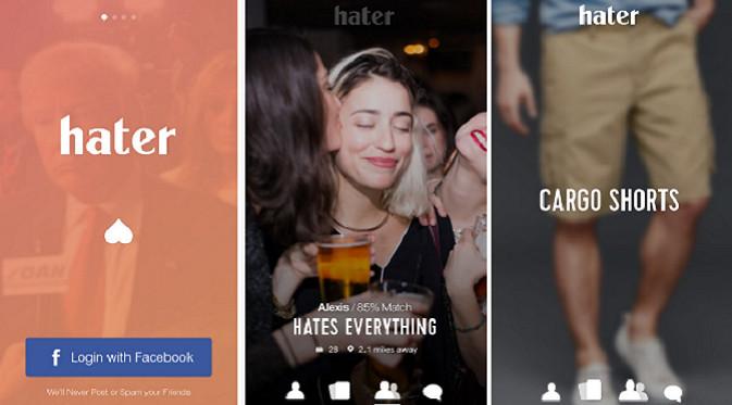 Aplikasi dating untuk para haters. (Doc: Digital Trends)