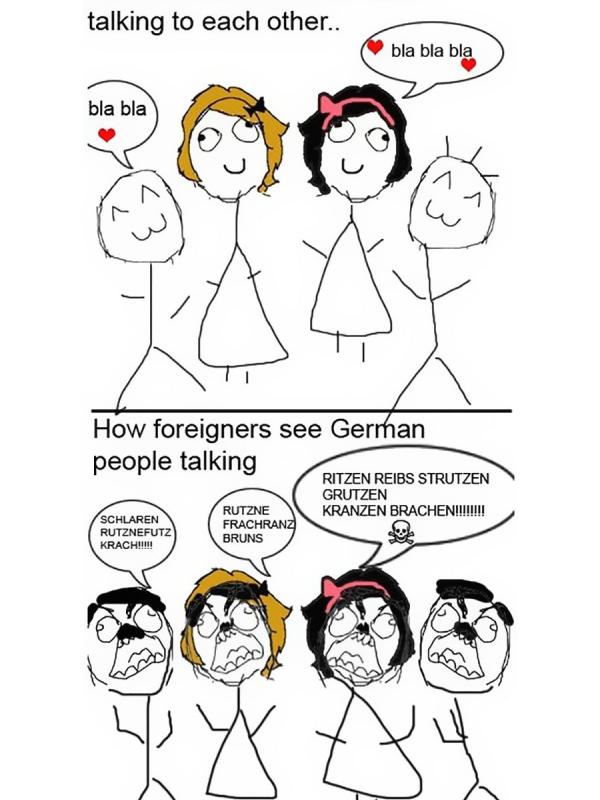 Ketika orang asing lihat orang Jerman ngobrol. (Via: boredpanda.com)