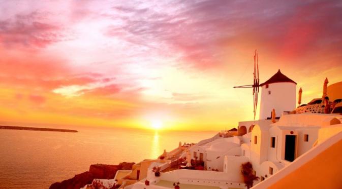 Sunset  Santorini, Yunani