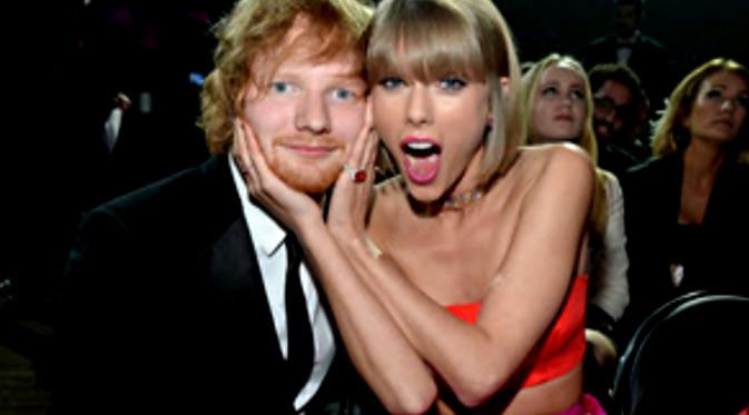 Ed Sheeran dan Taylor Swift.