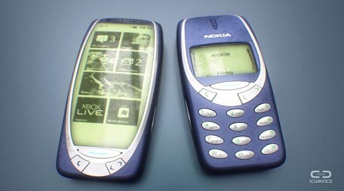 Render konsep Nokia 3310 besutan CurvedLabs. Foto: Android Community