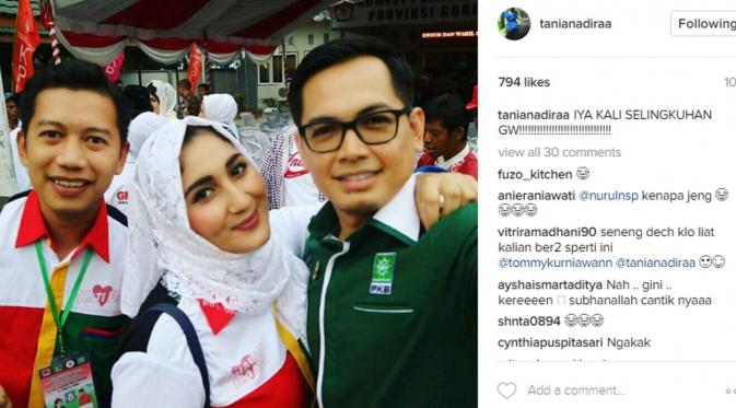 Perpisahan Tommy Kurniawan dan Tania Nadira disayangkan netizen. (Instagram @tanianadiraa)