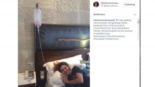 Nikita Mirzani diinfus, netizen ingatkan untuk bertobat (Foto: Instagram)