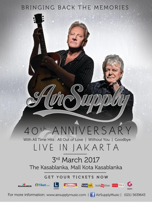 Air Supply 40th Anniversary - Live in Jakarta. (Full Color Entertainment)