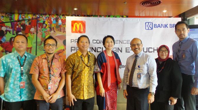McDonald’s Indonesia dan Bank BRI Luncurkan E-Voucher Bagi Pemegang Kartu Kredit BRI 