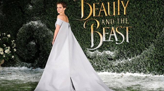 Emma Watson Tampil Memukau di Premier Beauty and the Beast (Foto: eonline)