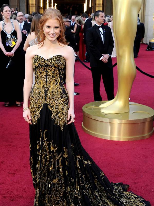 Gaun Jessica Chastain di Oscar 2012