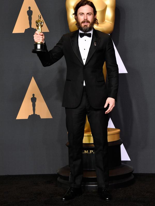 Casey Affleck menang di Oscar 2017. (AFP/Bintang.com)
