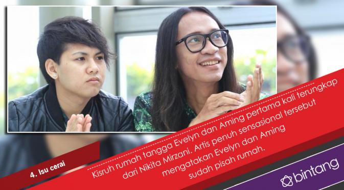 Kisruh Rumah Tangga Aming - Evelyn yang Baru Seumur Jagung. (Foto: Adrian Putra, Desain: Nurman Abdul Hakim/Bintang.com)