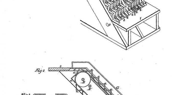 Gagasan Revolving Stairs karya Nathan Ames (U.S. Patent #25,076)