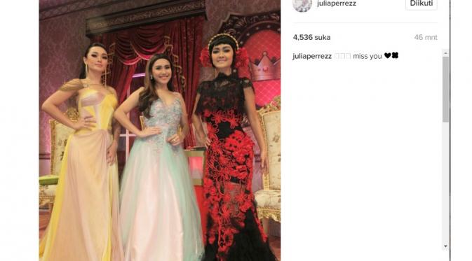 Julia Perez kangen tampil bareng Ayu Ting Ting dan Zaskia Gotik (Foto: Instagram)
