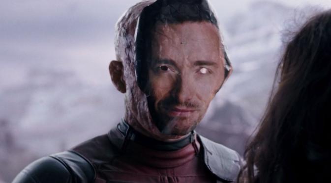 Topeng Hugh Jackman yang jadi pemain Wolverine di film Deadpool. (Marvel / Fox)