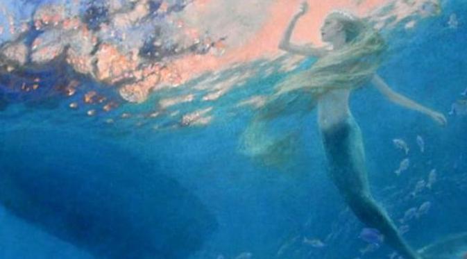 Ilustrasi Ariel dalam The Little Mermaid saat mengikuti kapal manusia (Pinterest)