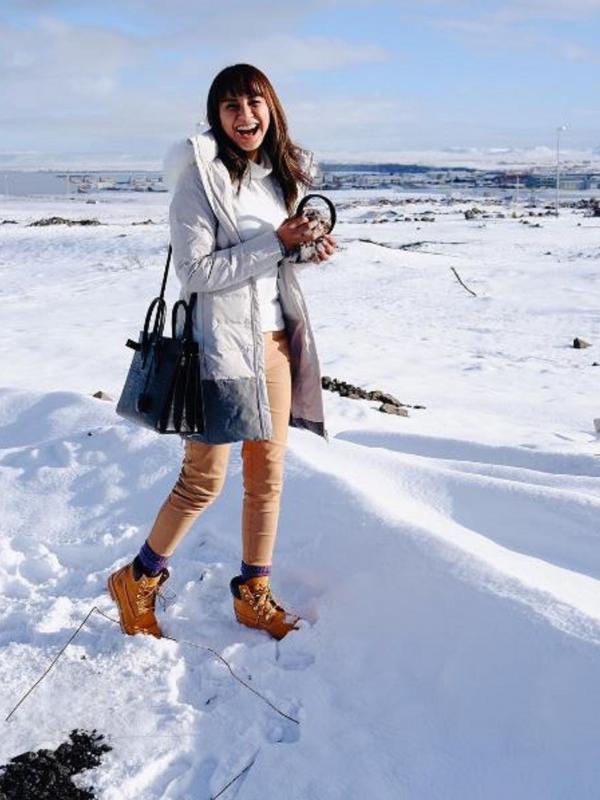 Kirana Larasati berlibur ke Islandia (Instagram/@kiranalarasati)