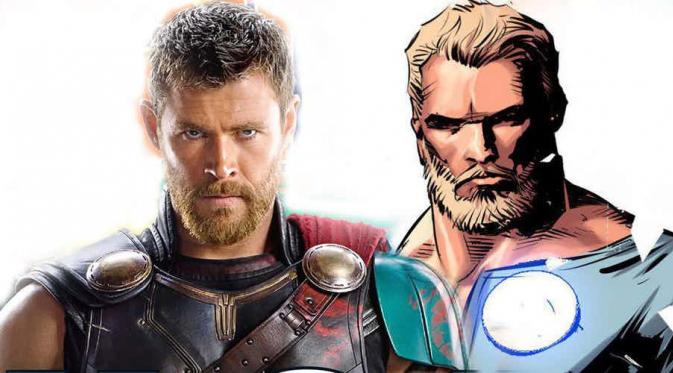 Intip penampilan baru Chris Hemsworth di film Thor: Ragnarok. (Via: ScreenRant)