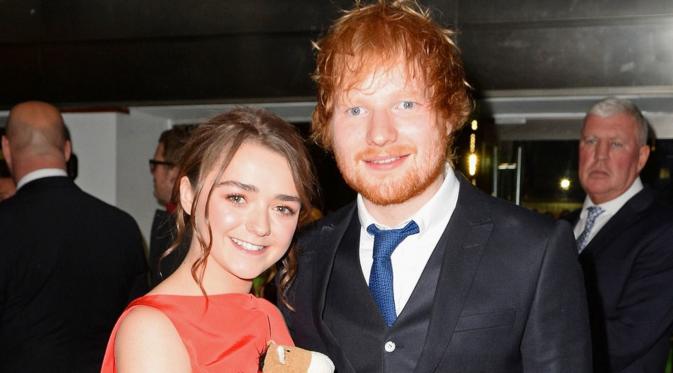 Maisie Williams dan Ed Sheeran (David M. Bennet/Getty Images/Variety)