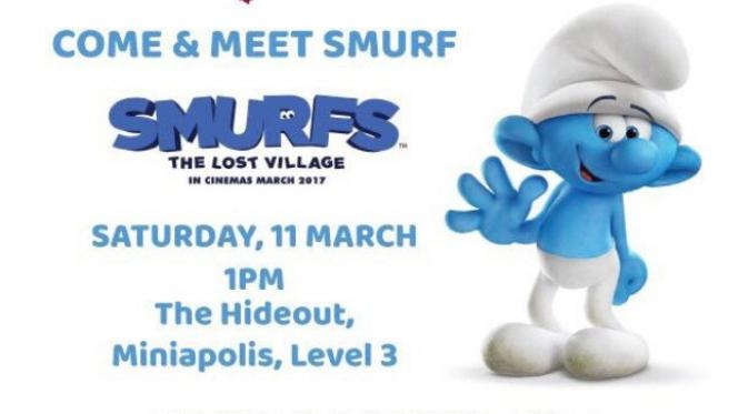 Smurfs the Lost Village, salah satu acara memperingati hari jadi Plaza Indonesia ke 27.