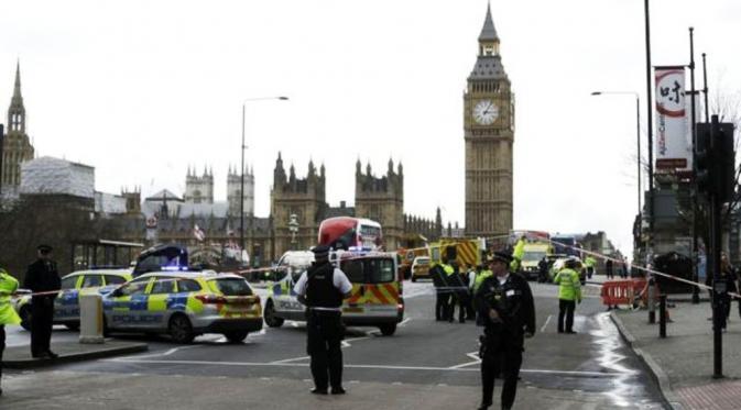 Aksi teror di dekat Gedung Parlemen Inggris, seorang perempuan tewas (AP)